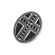 Piastrina ovale croce changy