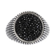 PIASTRTINA TONDA CON CRISTALLI