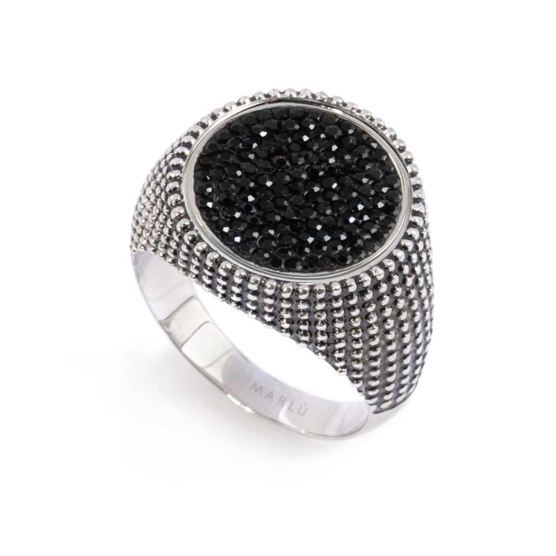 Piastrina tonda con cristalli changy