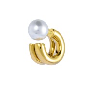 OR ACC MONO CERCHIO DOPPIO D2,1CM CON CHIUSURA PERLA