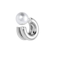 OR ACC MONO CERCHIO DOPPIO D2,1CM CON CHIUSURA PERLA