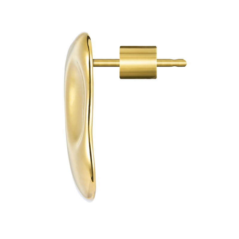 Orecchino a lobo quadrato irregolare