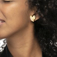 Orecchino a lobo cuore irregolare 2,1cm