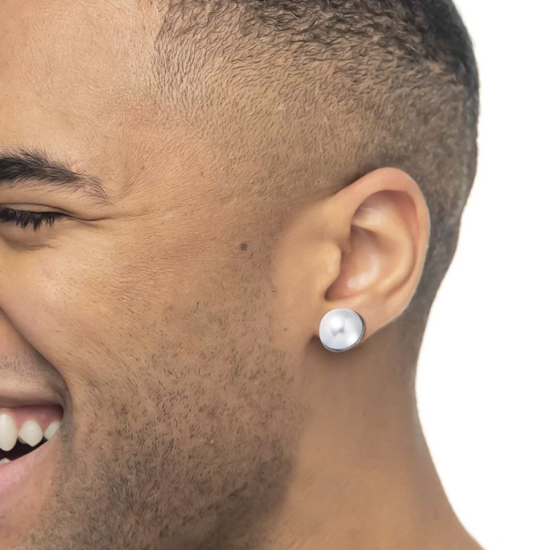 Orecchino a lobo con perla 1,5cm