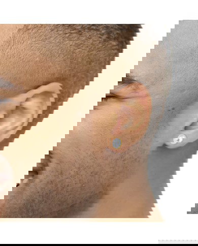 Orecchino a lobo con perla 1,1cm