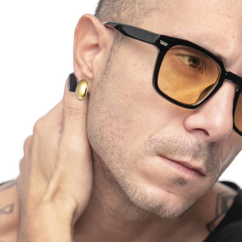 OR ACC MONO A LOBO A BOTTONE OVALE 1,6X1,2CM