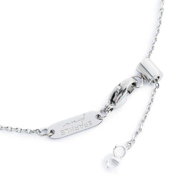 Bracciale infinito con zirconi bianchi