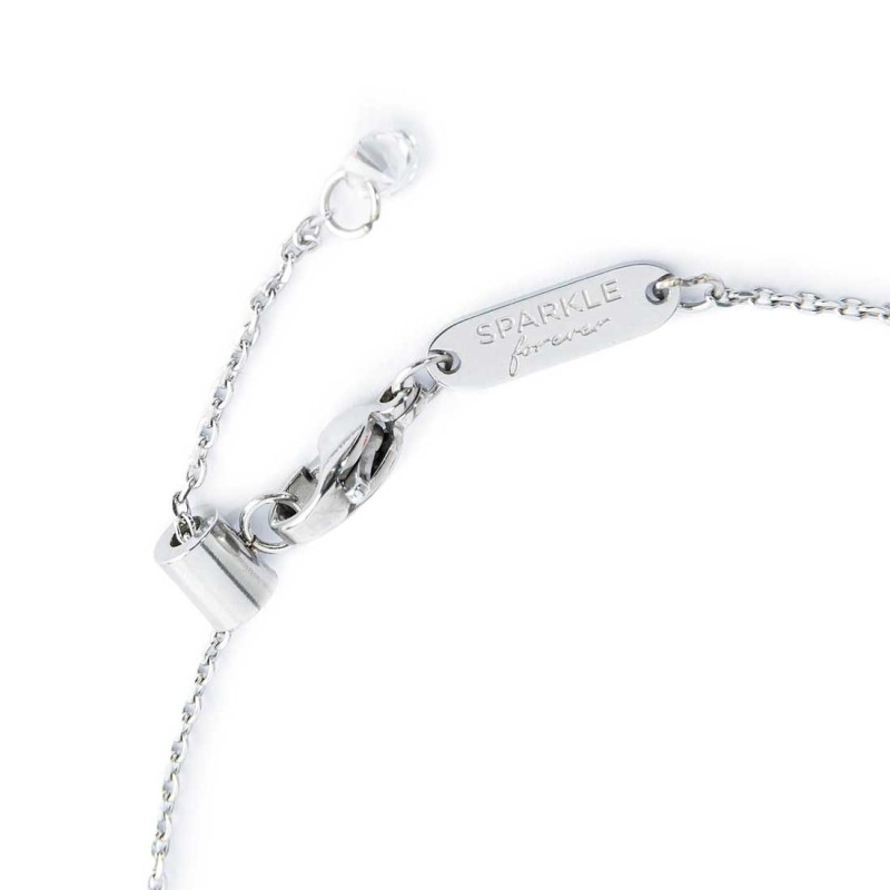 Bracciale infinito con zirconi bianchi