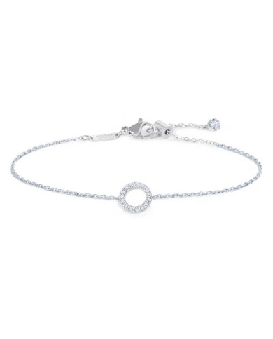 Bracciale cerchio con zirconi bianchi