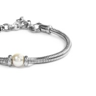 Bracciale catena snake con sfera centrale