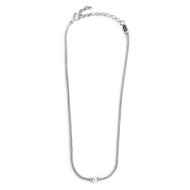 Collana catena snake con sfera centrale