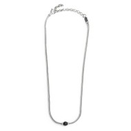 Collana catena snake con sfera centrale