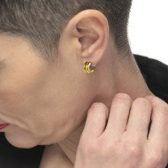 OR ACC MONO CERCHIO DOPPIO D1,4CM CON CHIUSURA PERLA