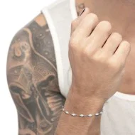 Bracciali con perle ovali e perle irregolari