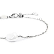 Bracciali con perle ovali e perle irregolari