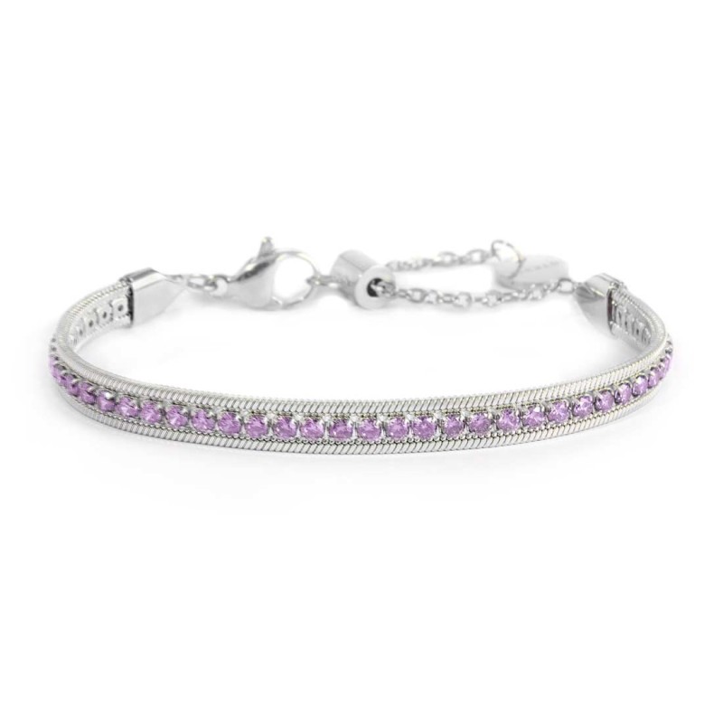 Bracciale tennis e bracciale con perla