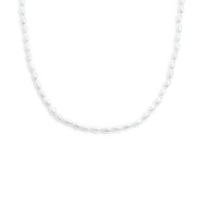 Collana con zircone nero e collana con perle