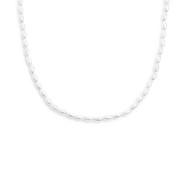 Collana con zircone nero e collana con perle