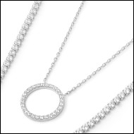 Collane con zirconi bianchi