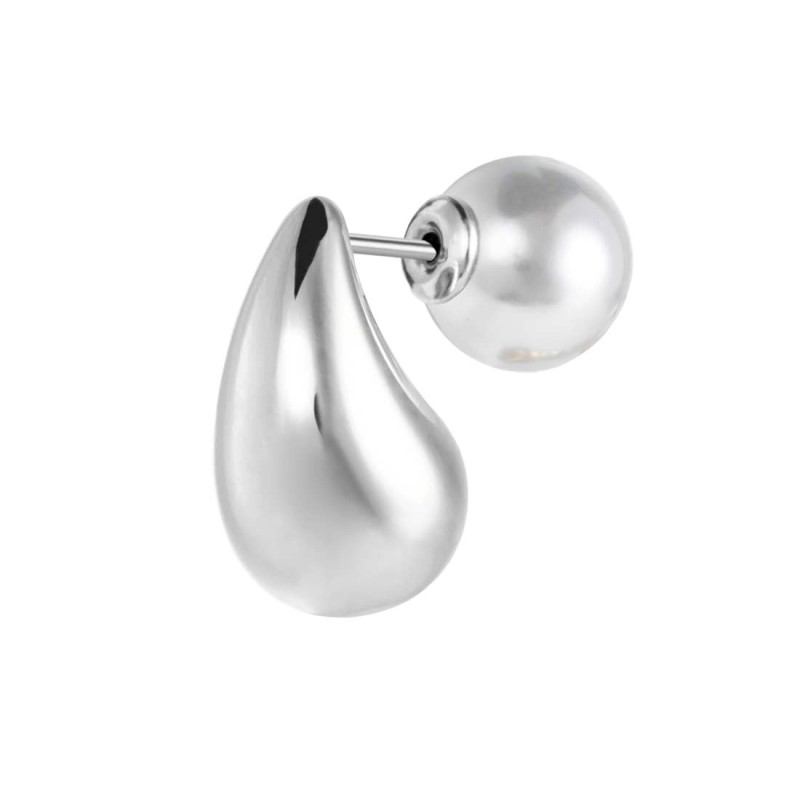 OR ACC MONO A GOCCIA L 1,8CM CON CHIUSURA PERLA