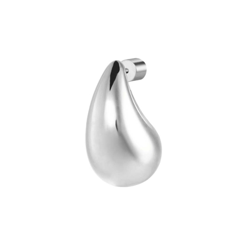 Orecchino a lobo goccia 1,8 cm con chiusura perla