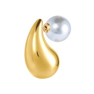 OR ACC MONO A GOCCIA L 2,6CM CON CHIUSURA PERLA