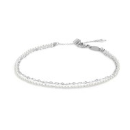 CAVIGLIERA CON PERLE E CATENA LIP-CABLE