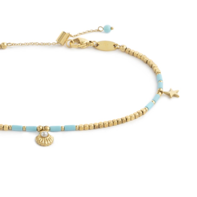 CAVIGLIERA CONCHIGLIA E STELLA MARINA PENDENTI