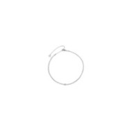 Collana tennis con zircone centrale