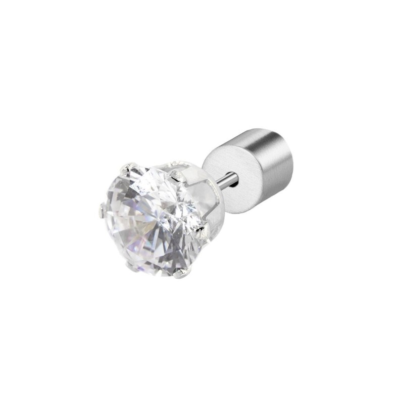 OR MONO CON CZ BIANCO 6MM