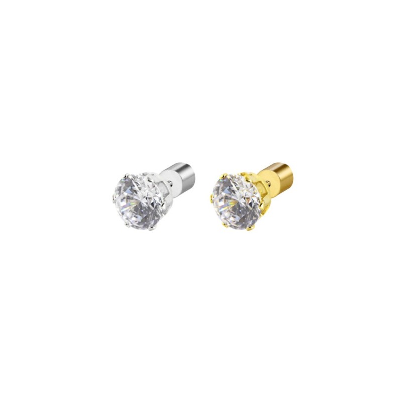 OR MONO CON CZ BIANCO 7MM