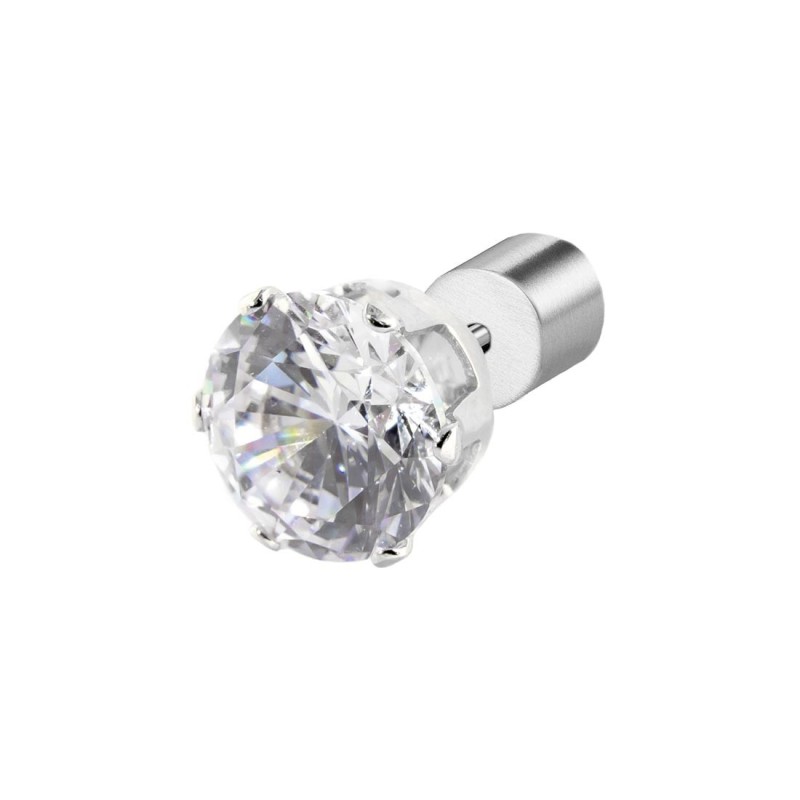 OR MONO CON CZ BIANCO 7MM