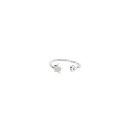 ANELLO DA FALANGINA TG 6 CON STELLA E CRISTALLO BIANCO