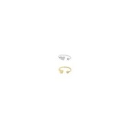 ANELLO DA FALANGINA TG 6 CON FARFALLA E CRISTALLO BIANCO
