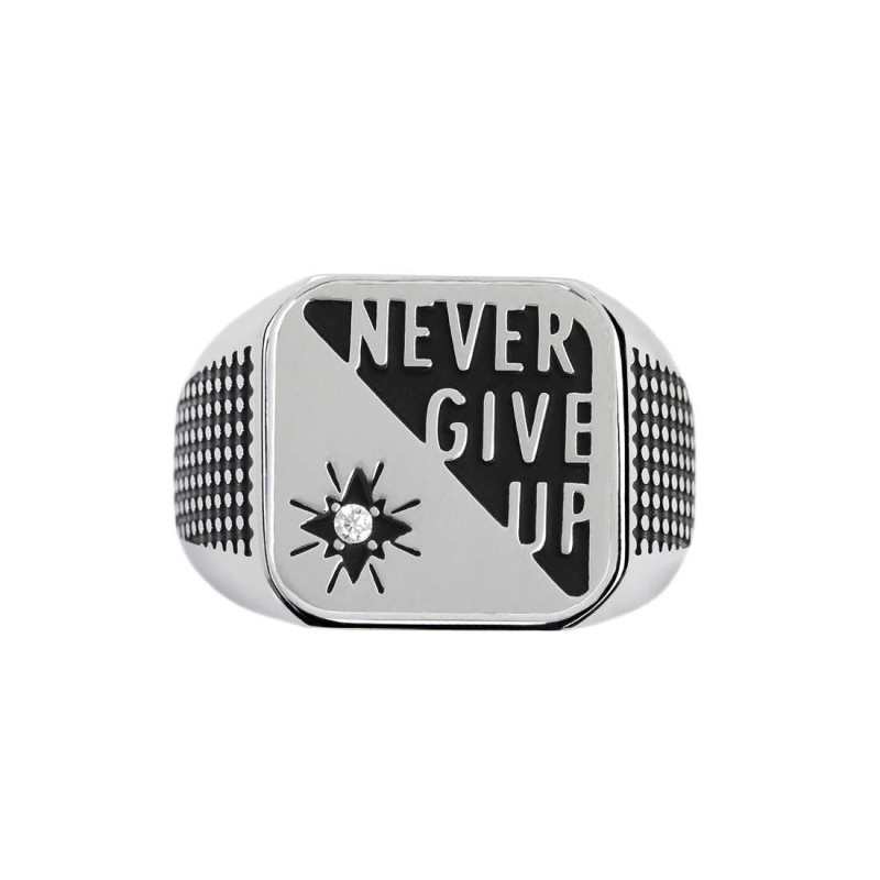 Piastrina quadrata never give up changy