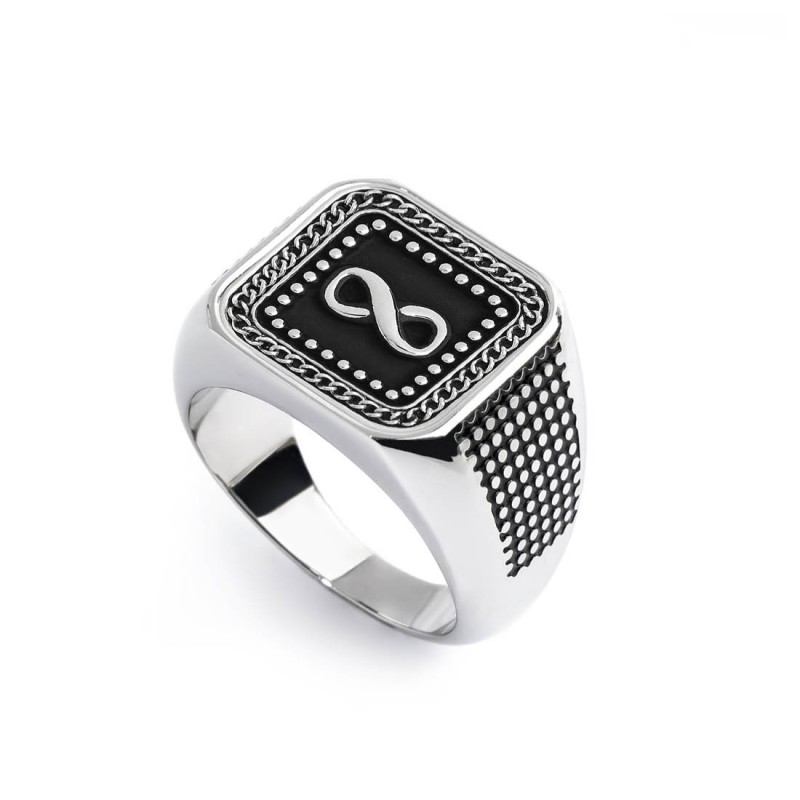 S.STEEL SQUARED PLATE INFINITE Polished s.steel squared by casting plate size 13,90*13,90 mm, 1 mm thickness. On front side infi