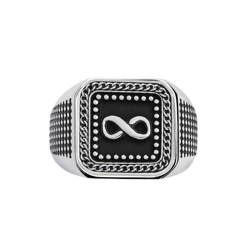 S.STEEL SQUARED PLATE INFINITE Polished s.steel squared by casting plate size 13,90*13,90 mm, 1 mm thickness. On front side infi