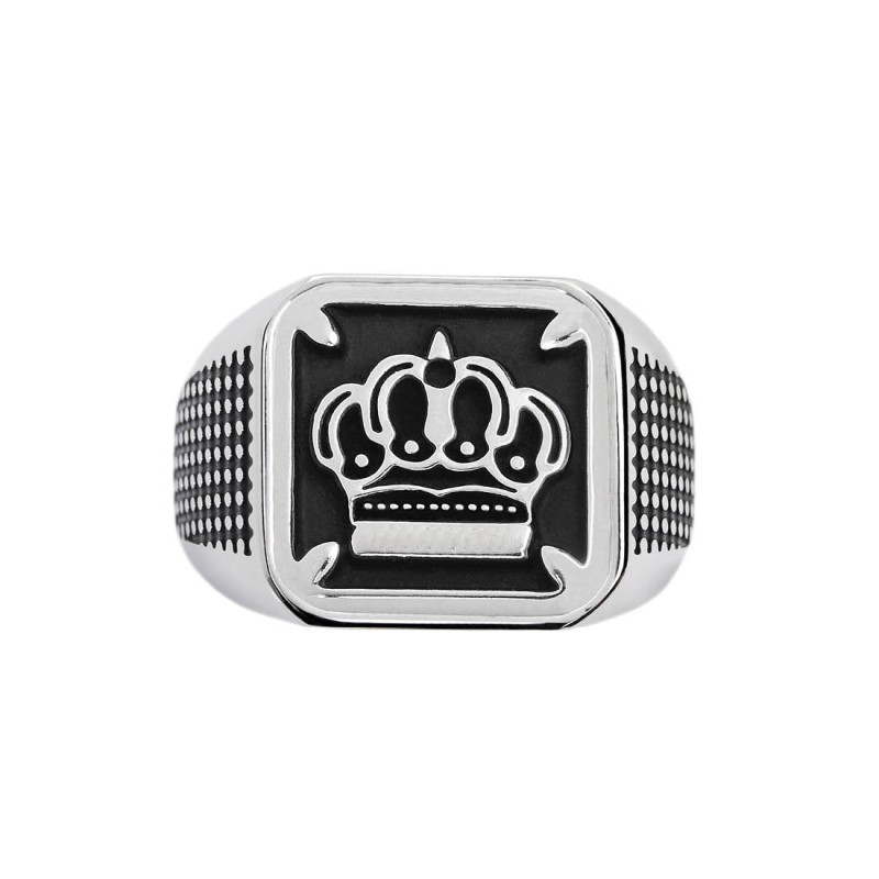 S.STEEL SQUARED PLATE WITH CROWN Polished s.steel squared plate by casting size 13,70*13,70 mm, 1 mm thickness. On the front sid