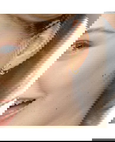 Orecchino a cerchio ritorto 1,5 cm