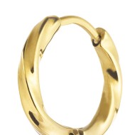 Orecchino a cerchio ritorto 1,5 cm