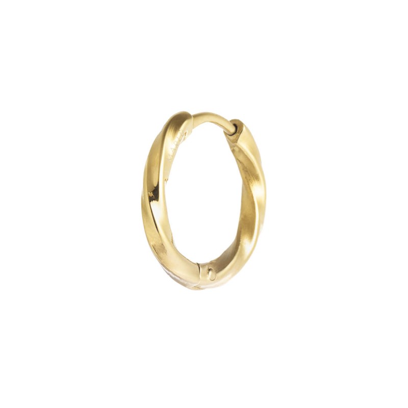 Orecchino a cerchio ritorto 1,7 cm
