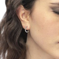 Orecchino a cerchio ritorto 1,7 cm