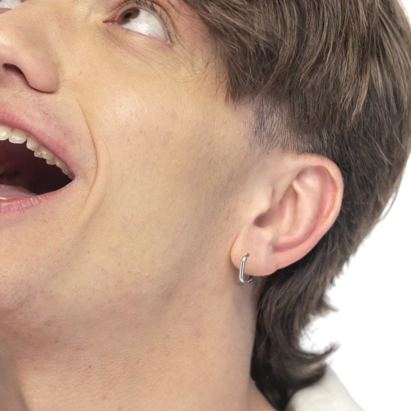 Orecchino ovale 1,4 cm