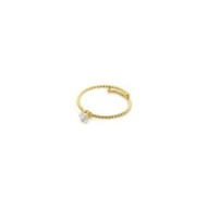 Anello con zircone 4mm