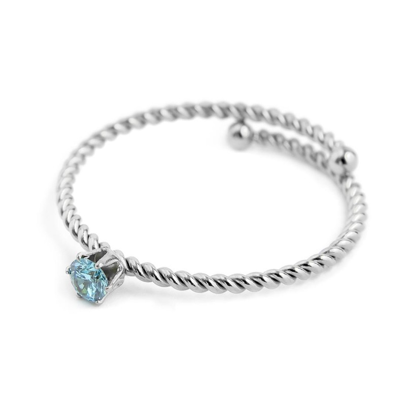 Anello con zircone 3mm