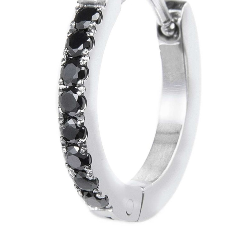 Orecchino a cerchio 1,7 cm con zirconi