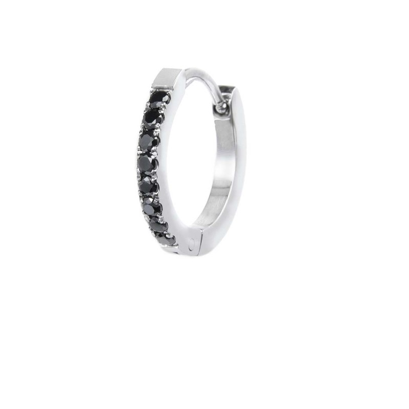 Orecchino a cerchio 1,7 cm con zirconi