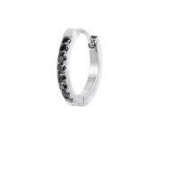 Orecchino a cerchio 1,7 cm con zirconi
