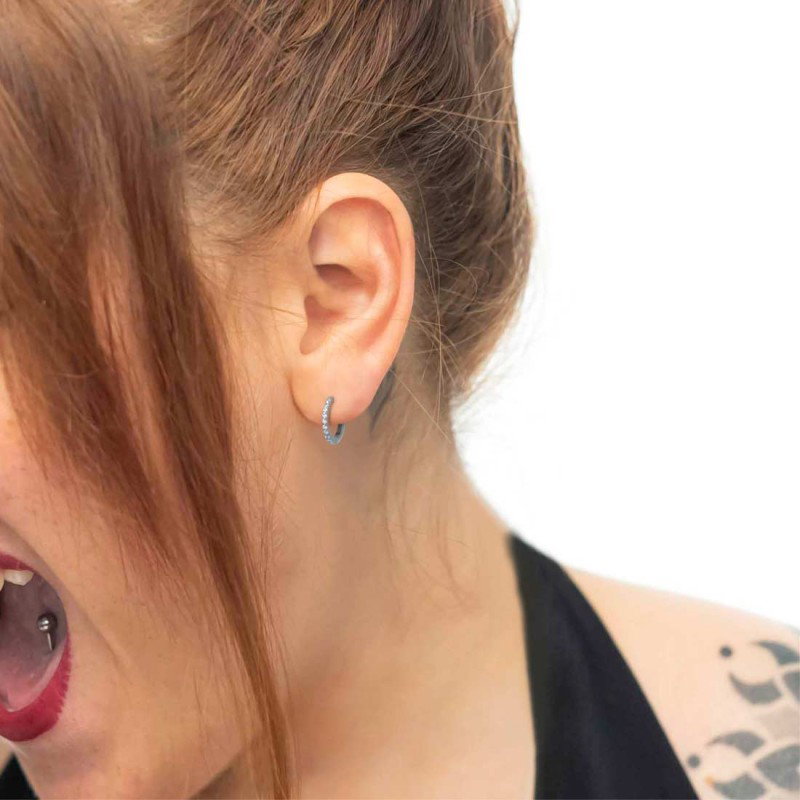 OR MONO CERCHIO DIAMETRO 17MM CON CZ