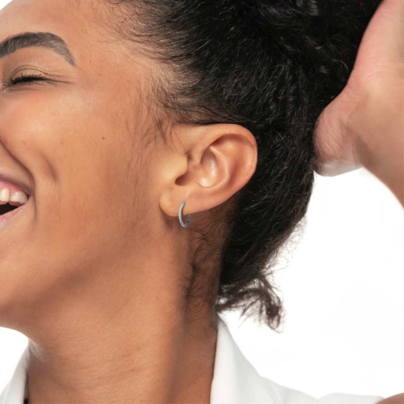 OR MONO ACC CERCHIO DIAMETRO 2 CM CON CZ BIANCHI